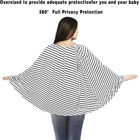 Knit Nursing Cover for Baby Breastfeeding, Warm Cozy Swaddle, Breathable and Soft, Multi Use Cover for Car Seat Scarf Baby Blanket Poncho (Beige) in Saudi Arabia
