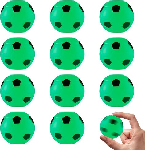 Spinner Balls 1.4''- Mini Fidget Spinner Soccer Balls - Soccer Party Favors Classroom Prizes - Sensory Toys for Kids 4-12 - Fidget Toy Gifts for Kids - Spinner Balls Bulk - 12pcs in Saudi Arabia
