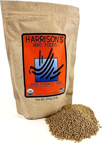Harrison's Bird Foods High Potency Fine Certified Organic Non GMO Formula Bird Food 5lb in Kuwait