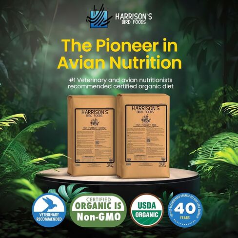 Harrison's Bird Foods High Potency Fine Certified Organic Non GMO Formula Bird Food 5lb in Kuwait