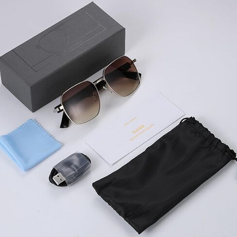 Smart Glasses, Polarized Sunglasses with Bluetooth Speaker | Voice Assistant | Open Ear Sport Music Glasses, 8Hr Playtime, Outdoor UV Protectio for Men/Women (Gradient Color-Pink) in Saudi Arabia