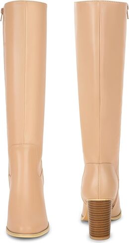 Perphy Thigh High Chunky Block Heels Knee High Boots for Women in Saudi Arabia