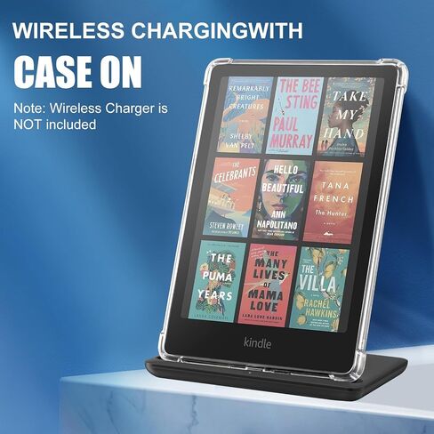 حافظة CoBak الشفافة لجهاز Kindle Paperwhite الجديد تمامًا الجيل الثاني عشر 2024 (7 بوصات) وإصدار Kindle Colorsoft Signature Edition (7 بوصات) - غطاء خلفي من السيليكون خفيف الوزن ومقاوم للخدش، شفاف in Saudi Arabia