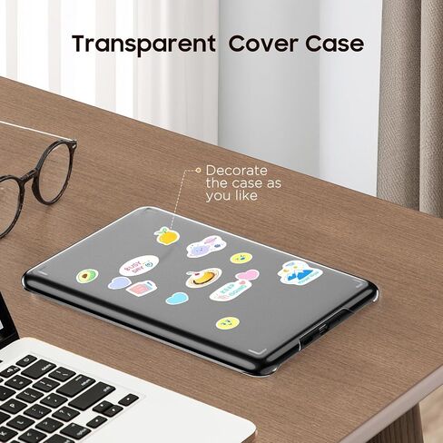 حافظة MoKo لجهاز Kindle Paperwhite الجديد مقاس 7 بوصات (الجيل الثاني عشر - 2024) وKindle Colorsoft Signature Edition 2024، غطاء خلفي ممتص للصدمات من الجلد الشفاف والمرن للغاية، شفاف in Saudi Arabia