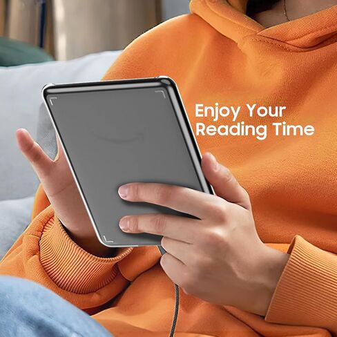 حافظة MoKo لجهاز Kindle Paperwhite الجديد مقاس 7 بوصات (الجيل الثاني عشر - 2024) وKindle Colorsoft Signature Edition 2024، غطاء خلفي ممتص للصدمات من الجلد الشفاف والمرن للغاية، شفاف in Saudi Arabia