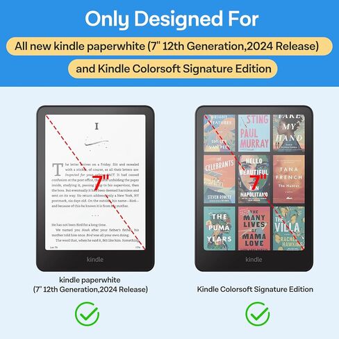 CoBak 2 Pack Anti-Glare Matte Screen Protector for 7" Kindle Paperwhite 12th Gen 2024 & Kindle Colorsoft Signature Edition, Kobo Aura 2 - High Clarity, Fingerprint Resistant - Tempered Glass Film in Saudi Arabia