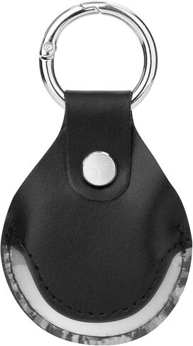 حافظة عالمية لـ Pebblebee Clip، حافظة واقية من جلد البولي يوريثان من الألياف الدقيقة مع حلقة مفاتيح لـ Pebblebee Bluetooth Android iOS Clip Gen.2 متتبع العناصر القابلة لإعادة الشحن، حزمة واحدة (الجراب فقط) in Kuwait