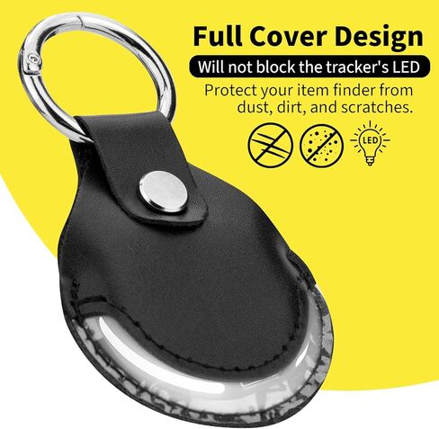 حافظة عالمية لـ Pebblebee Clip، حافظة واقية من جلد البولي يوريثان من الألياف الدقيقة مع حلقة مفاتيح لـ Pebblebee Bluetooth Android iOS Clip Gen.2 متتبع العناصر القابلة لإعادة الشحن، حزمة واحدة (الجراب فقط) in Kuwait