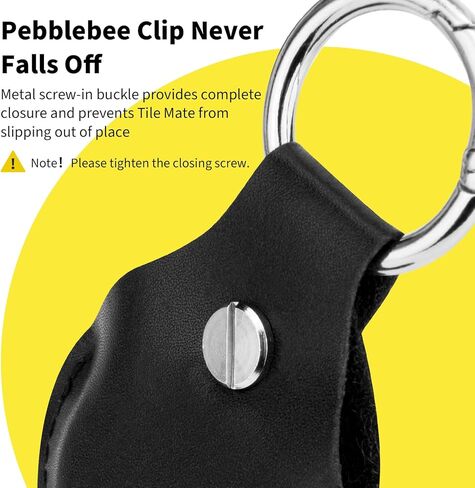 حافظة عالمية لـ Pebblebee Clip، حافظة واقية من جلد البولي يوريثان من الألياف الدقيقة مع حلقة مفاتيح لـ Pebblebee Bluetooth Android iOS Clip Gen.2 متتبع العناصر القابلة لإعادة الشحن، حزمة واحدة (الجراب فقط) in Kuwait