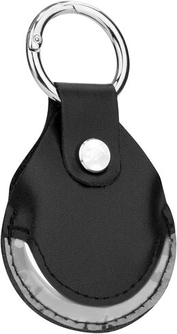 حافظة عالمية لـ Pebblebee Clip، حافظة واقية من جلد البولي يوريثان من الألياف الدقيقة مع حلقة مفاتيح لـ Pebblebee Bluetooth Android iOS Clip Gen.2 متتبع العناصر القابلة لإعادة الشحن، حزمة واحدة (الجراب فقط) in Kuwait