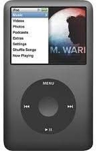 Apple iPod Classic الجيل السابع سعة 160 جيجابايت باللون الأسود مع ملحقات عامة، عبوة غير مخصصة للبيع بالتجزئة (متجددة) in Saudi Arabia