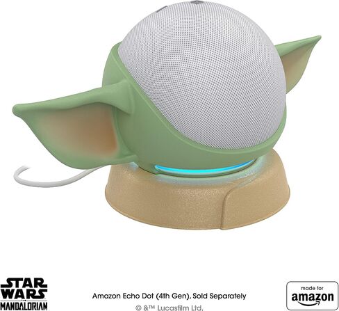 All New, Made for Amazon, featuring The Mandalorian Baby Grogu ™-inspired Stand for Amazon Echo Dot (4th & 5th Gen) in Saudi Arabia