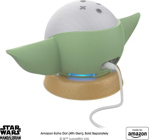 All New, Made for Amazon, featuring The Mandalorian Baby Grogu ™-inspired Stand for Amazon Echo Dot (4th & 5th Gen) in Saudi Arabia