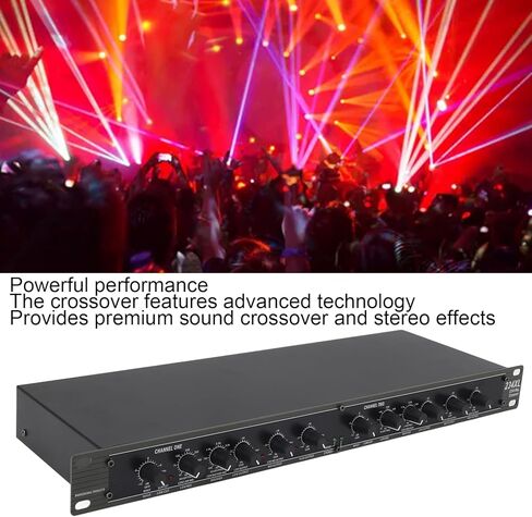 GoWENIC 4 Way Crossover، 234XL Crossover Professional Stereo 2/3 Way Mono 4 Way Crossover لأداء المسرح في الهواء الطلق لتوزيع إشارة الصوت، GOWENIC1g3mbycsvi in Kuwait