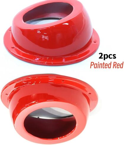 6.5" Angled Speaker Enclosures Boxes Pods Surface Mount, Universal Painted Gloss Black, Smaller Custom Mount Door Kick Panel Rear Deck (2PCS Hole Cut) in Saudi Arabia