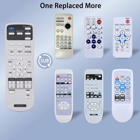 جهاز تحكم عن بعد عالمي لجهاز العرض Epson Powerlite، السينما المنزلية، BrightLink، EX، VS، EB-، EH-، EMP، أجهزة عرض سلسلة H، جهاز تحكم عن بعد in Saudi Arabia