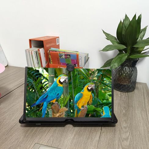 12"Screen Magnifier Amplifier,3D HD Mobile Phone Magnifier Projector Screen for Movies,Videos,and Gaming.Foldable Mobile Phone Holder with Screen Magnifier,Supports All Smartphones,A Smart Gift（Black) in Saudi Arabia