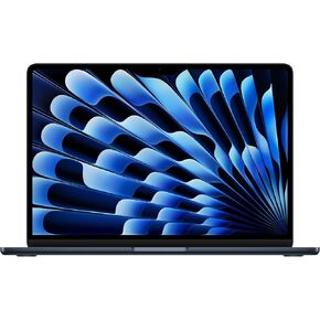 كمبيوتر محمول Apple 2024 MacBook Air مقاس 13 بوصة مزود بشريحة M3: مصمم لذكاء Apple، وشاشة Liquid Retina مقاس 13.6 بوصة، وذاكرة موحدة سعة 16 جيجابايت، وتخزين SSD بسعة 256 جيجابايت، ولوحة مفاتيح بإضاءة خلفية، ومعرف اللمس؛ منتصف الليل