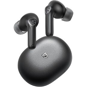 SoundPEATS T3 Pro Wireless Earbuds with Call Noise Cancellation, Bluetooth 5.4 in-Ear Headphones, 12mm Drivers Ear Buds Bass Stereo, 28Hrs Playtime, IPX4 Waterproof Earphones for Android iOS, Black