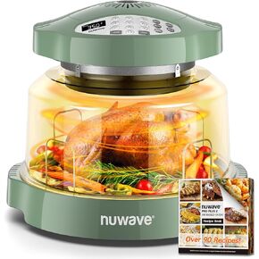 Nuwave Oven Pro Plus Air Fryer, Infra-Red Countertop, 2025 Advanced Convection, No Defrosting or Preheating, Cook Fresh or Frozen, Durable Power Dome, 100 Presets & 50 Memory, PFAS Free, Cool Grey