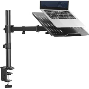 HUANUO Laptop Desk Mount, Laptop Mount for 17-inch Notebooks or 15"-32" Monitors, Laptop Arm with Ventilated Tray, Fully Adjustable Arm with Tilt, Swivel & Rotation, Holds up to 22 lbs