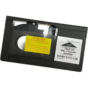 VHS-C Tape Cassette Adapter for Camcorders Motorized VHS VHS-C to VHS – Ideal for VCR Player, Video Cassette Player and VHS to Digital Converting