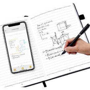 Smart Pen with Notebook - Smartpen Writing Set, Smart pens for Note Taking, Real-time Digital Sync Compatible with iOS and Android Smartphone, for Storing, Digitizing, and Sharing Paper Notes