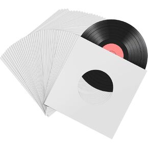 Eaasty 50 Pieces 7 Inch Vinyl Record Sleeves 45 RPM Paper Record Covers Paper Inner Sleeves for Album Jacket Covers Collection Storage, Dust and Scratch Protection(Colorful)
