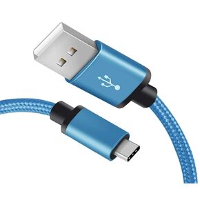 USB C Cable, Type C Cord Fast Charging Data Sync Braided Compatible with iPhone 15/15 Pro Max Galaxy S23 S22 S21, LG, Pixel iOS Tablet, N Switch and Other Type C Output Devices (Silver)