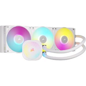 CORSAIR iCUE Link Titan 360 RX RGB Liquid CPU Cooler – 360mm AIO – Low-Noise – FlowDrive Cooling Engine – Intel LGA 1851/1700, AMD AM5/AM4 – 3X RX120 RGB Fans – iCUE Link System Hub Included – White