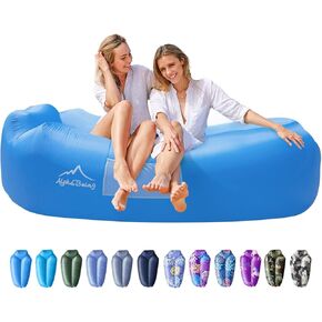 AlphaBeing Inflatable Lounger Beach Chair Accessories, Air Sofa Hammock Inflatable Couch for Camping Backyard Lakeside with Compression Sacks, Ideal Outdoor Gifts for Adults