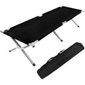 YSSOA Camping Cot with Storage Bag for Adults, Portable and Lightweight Sleeping Bed for Outdoor Traveling, Hiking, Easy to Set up