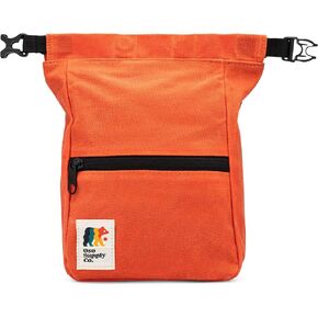 Kulshan Bouldering Bucket, Large Size Chalk Bag for Rock Climbing, Chalk Pot with Magnetic Roll Down Closure, Brush Loop, Zippered Pockets for Climbers, Weightlifting