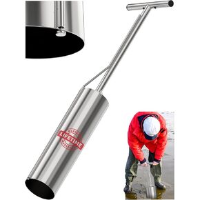 SturdyShape Clam Gun V3 36in - The Clam Gun for Clamming HD Stainless Steel - Our Clam Guns with Vent Tools are a Must-Have Clamming Equipment - 5in Clam Tube Diameter