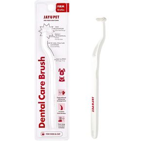 Dental Care Brush (Soft Bristles) - Toothbrush for Cat and Small Dog with Horizontal Head & Easy Grip Handle (5)
