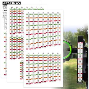 AOLAMEGS Archery Sight Tape, Weatherproof Bow Sight Tapes and Calibration Tapes, Sight in Any Distance to 100 Yards