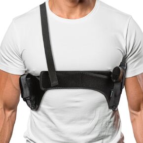 Universal Shoulder Holster for Men and Women with Dual Magazine Slots - 1911 Shoulder Gun Holster for Concealed Carry - 9mm Pistol Holster - Under Arm, Chest Holster - Gun Belt for Glock 19, Revolvers