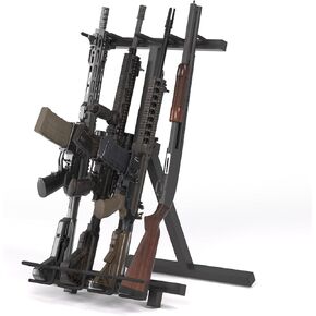 Gun Rack, Portable Folding Rifle Rack Stand, Freestanding Indoor Gun Racks, Mobile Travel Gun Rack Stand for Shooting & Hunting Range