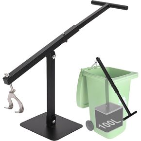 Touchless Manual Trash Compactor - Trash Can Compactor for Kitchen, Iron Trash Bin Compactor for Outdoor, Garbage Compactor for 60-100l Wheelie Bins in Kuwait