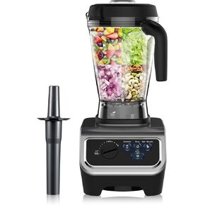 iCucina 1500w Blender for Kitchen with Pre-set Blending Programs, 64oz Heavy Duty Profession-grade Blender for Smoothies, Soups, Dips, Nut Butters, BPA-Free Tritan Jar