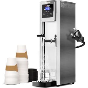 WantJoin Commercial Hot Water Dispenser Water Boiler Step-Heating Electric Countertop Water Dispenser Automatic Temperature Control 32°F-212°F, for Boba Tea Coffee Shop Office 1800W 20L(5.2GAL)/H