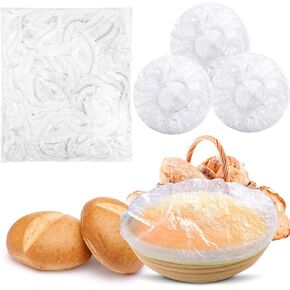 AIERSA 150Pcs Bowl Covers for Bread Proofing,Bread Bowl Covers for Proofing,Shower Caps for Sourdough Bread,Plastic Bowl Covers for Bread Rising,Sourdough Bowl Covers,Sourdough Bread Baking Supplies