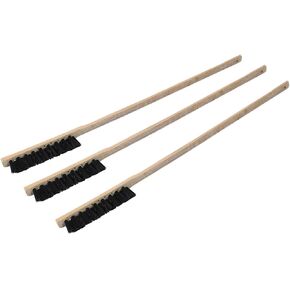 3pcs Bird Cage Cleaner Brush, Wooden Birdcage Brush, Long Handle Bird Cage Brush Suitable for Cleaning The Bird Cage and Grooves or Narrow Gaps