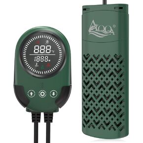 AQQA Aquarium Heater, 300W/500W/800W Submersible Fish Tank Heater with PTC Rapid Heating, Precise Digital Temperature Controller, LED Display with Memory Function for Up to 250 Gallon Freshwater Tank