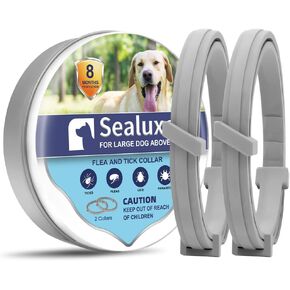 Flea Collar for Dogs, Flea and Tick Prevention for Dogs, Dog Flea Collar, Flea and Tick Collar for Dogs, Flea & Tick Control for Large Dogs, Natural Flea Collars for Dogs 2 Collars