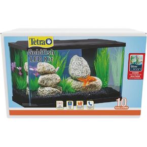 Tetra Goldfish LED Kit 10 Gallons, Complete Aquarium Set with Lighting and Filter