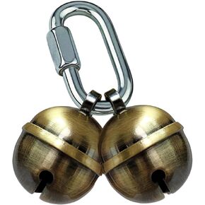 2 Extra Loud Dog and Cat Bells, Copper Collar Bell with Quick Link for Pet Tracking