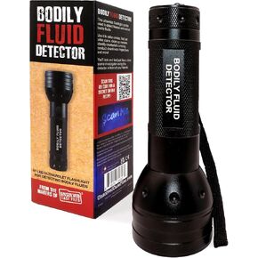 Unsolved Case Files Bodily Fluid Detector - Precision UV Flashlight for Crime Scene Investigations, Pet Stain Detection, and Travel Cleanliness