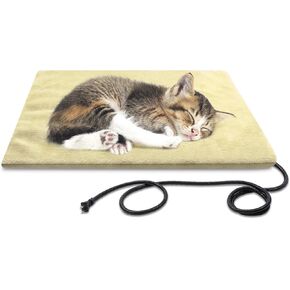 Constant Pet Heating Pad for Dog & Cat, Waterproof Cat Heating Pad with Multi Sizes for Outdoor Indoor, Warm Dog Heating Pad with Chew Resistant Cord, Soft Fluffy Heating Pad for Cats Washable