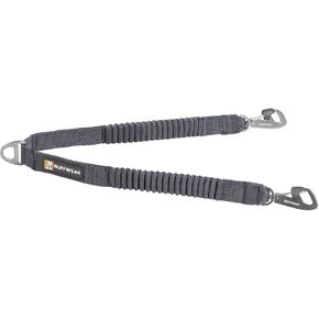 Ruffwear, Double Track Coupler Leash Extension for Walking 2 Dogs, Basalt Gray